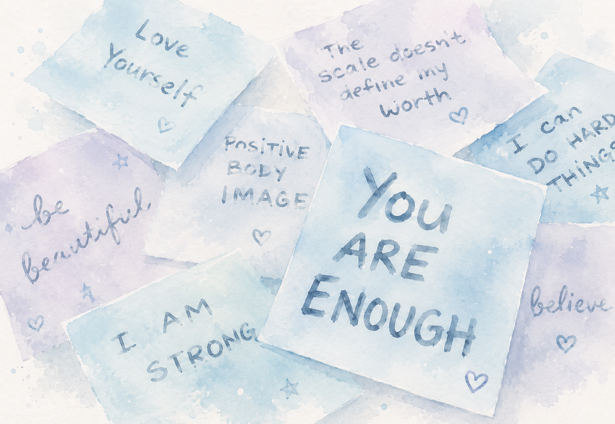 Positive affirmation cards for a daily self-care routine, confidence, self-worth, and positive thinking..png
